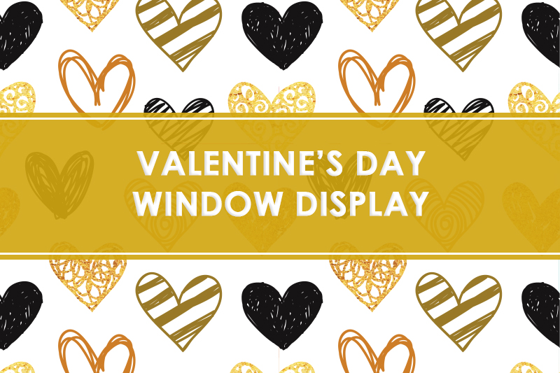 Idee per il window display di San Valentino